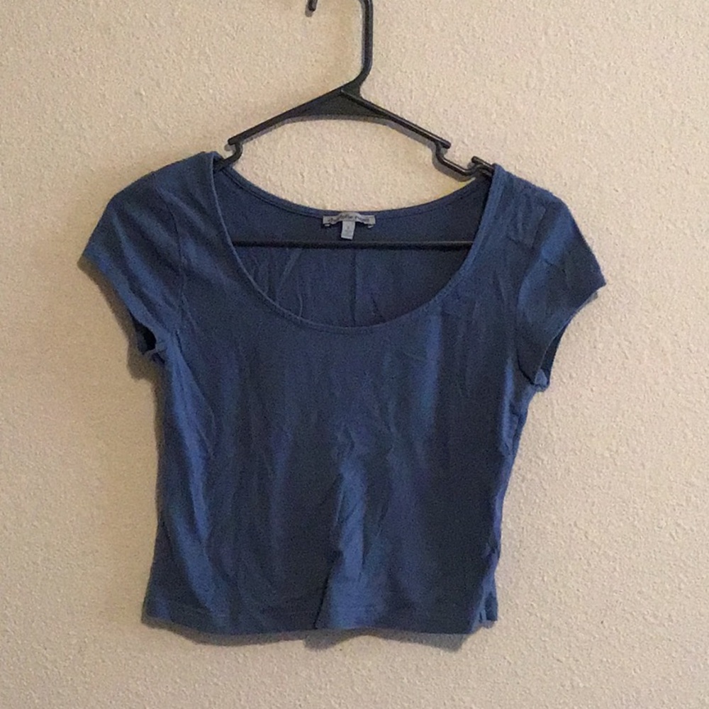 Blue crop top